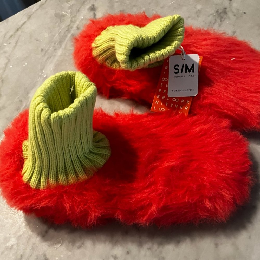 Verloop FUR KNIT SOCK SLIPPERS